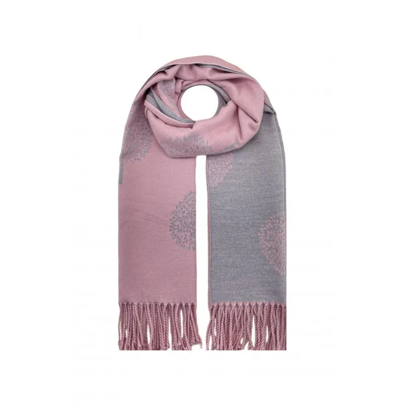 Alicia Pink Tree Scarf