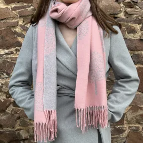 Alicia Pink Tree Scarf