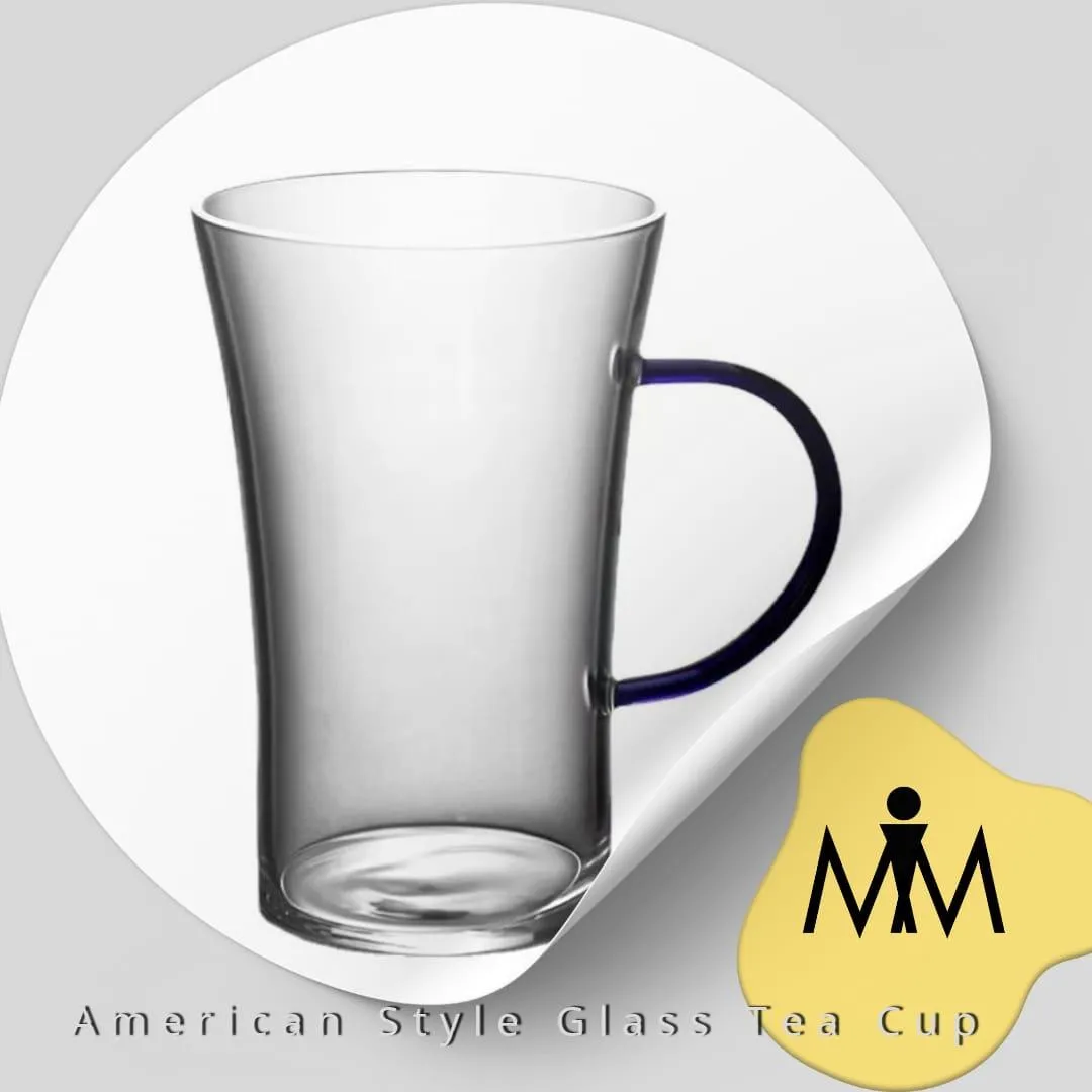 American style glass mug 200 ml | heat resistant