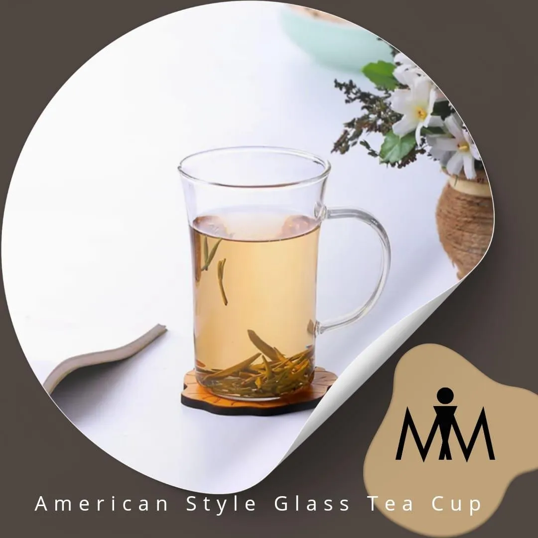 American style glass mug 200 ml | heat resistant