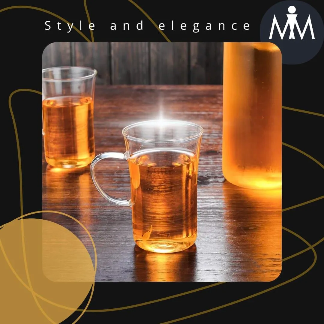 American style glass mug 200 ml | heat resistant