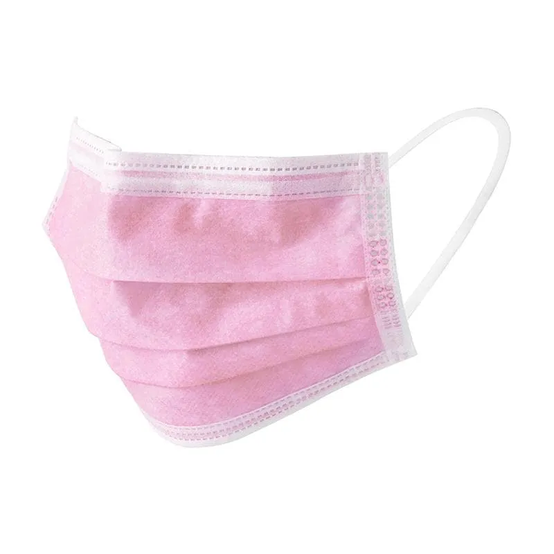 Annie Kids Sterile Face Masks with Elastic Earloops - Soft Pink #3764