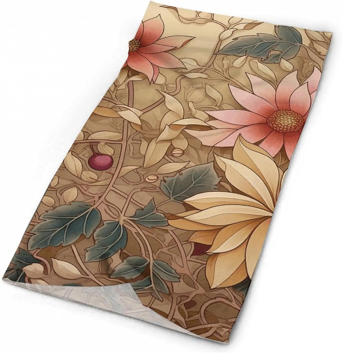 Art Style Flowers Face Mask for Cold Weather Neck Gaiter Scarf Windproof Bandana for Men Women Elastic Balaclava Headbands for Motorcycle Cycling Riding Skiing Party