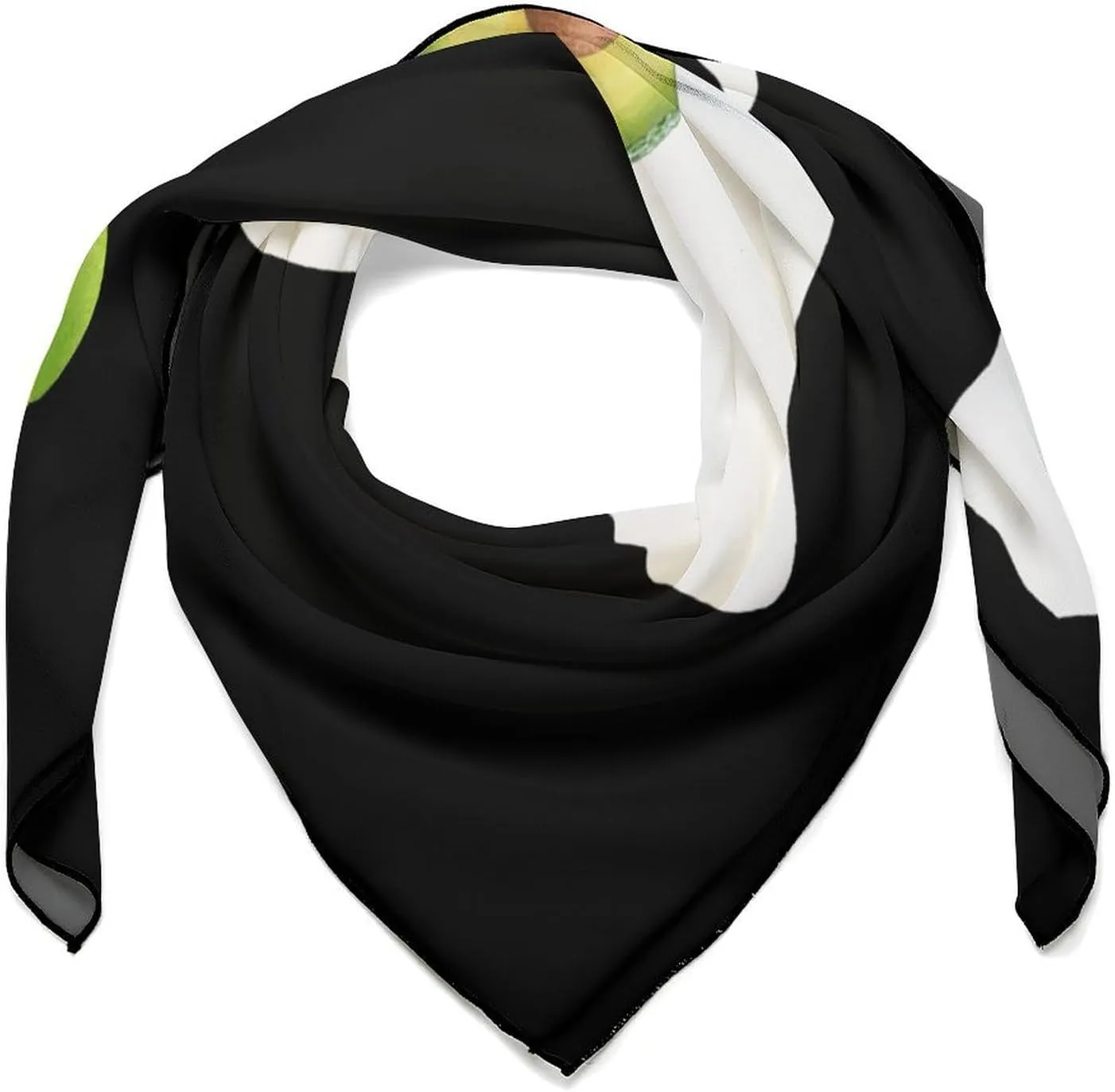 Bigfoot Carrying Avocado Square Silk Scarf for Women Fashion Neck Hair Wrap Head Scarves Bag Decoration 27''x 27'', 0ne size