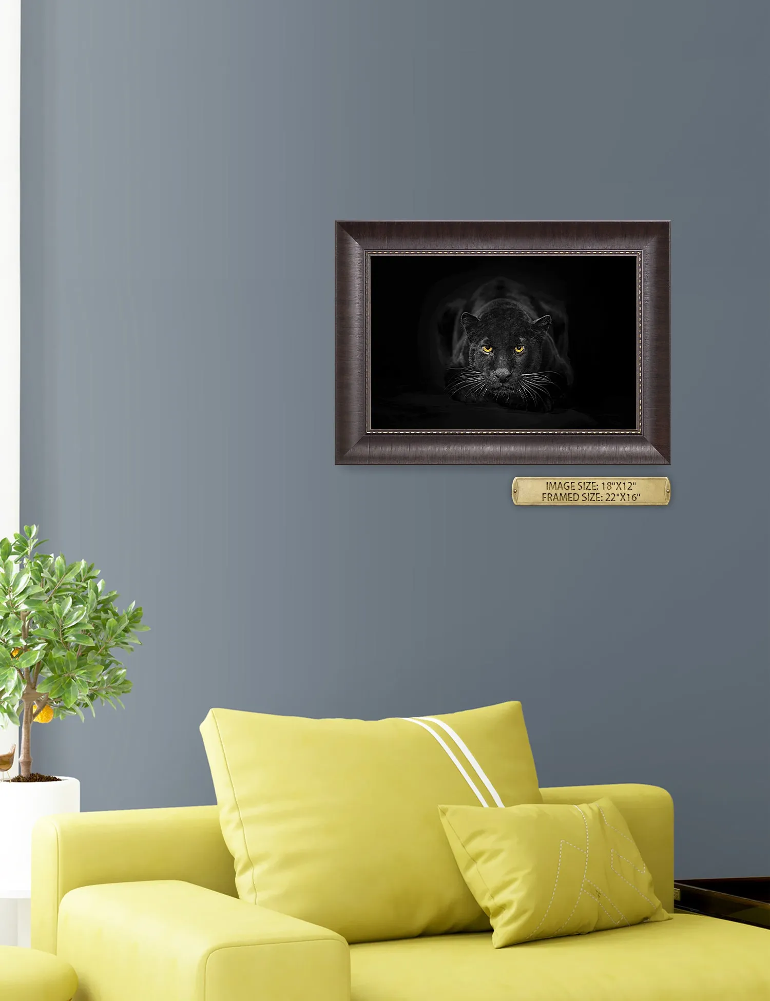 Black Panther Wild Animal Wall Art.