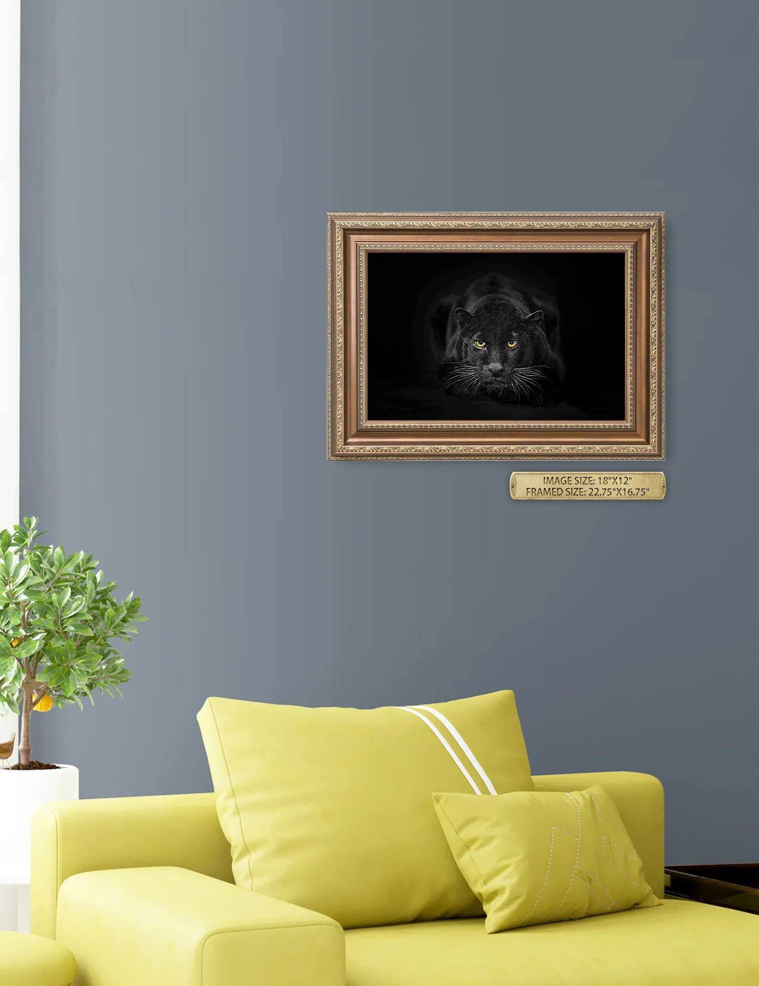Black Panther Wild Animal Wall Art.