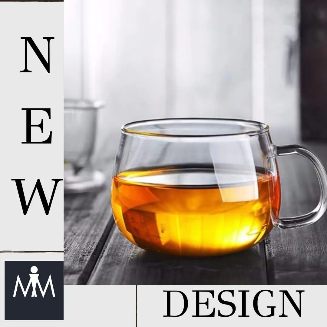 Borosilicate Glass Mug with Handle – 200 ml