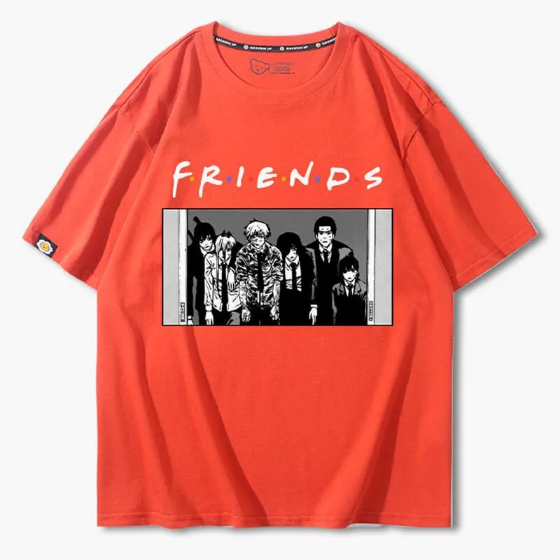 Chainsaw Man Friends Meme T-Shirt
