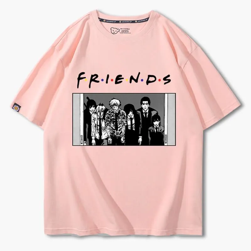 Chainsaw Man Friends Meme T-Shirt