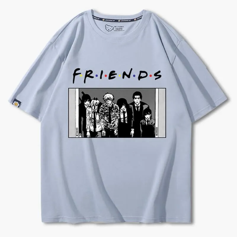 Chainsaw Man Friends Meme T-Shirt