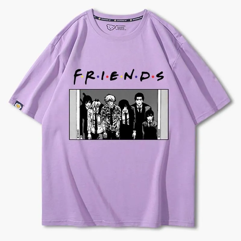 Chainsaw Man Friends Meme T-Shirt