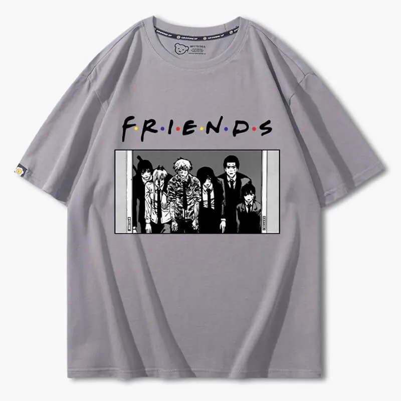 Chainsaw Man Friends Meme T-Shirt