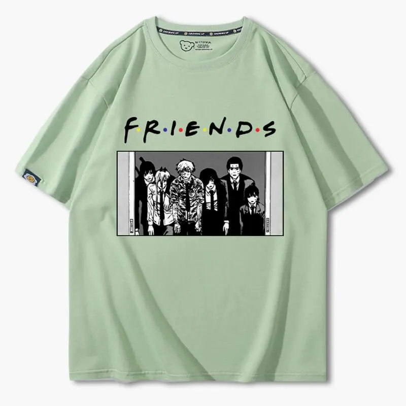 Chainsaw Man Friends Meme T-Shirt