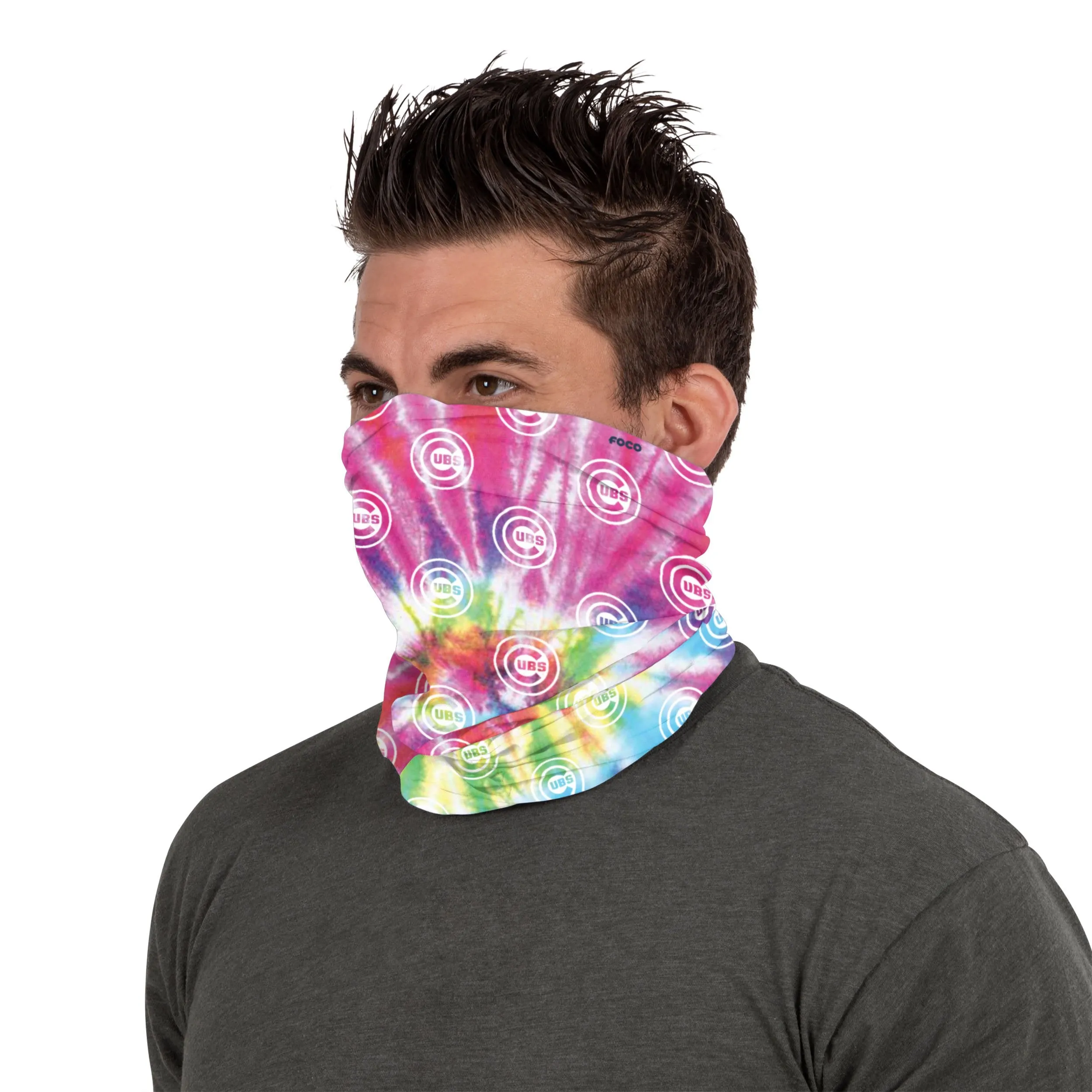 Chicago Cubs MLB Pastel Tie-Dye Gaiter Scarf