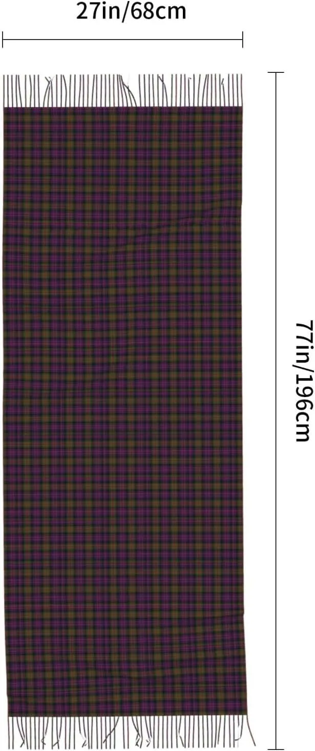 Clan Macdougall Tartan Imitation Cashmere Tassel Scarf Winter Scarf Autumn Softest Classic Warm