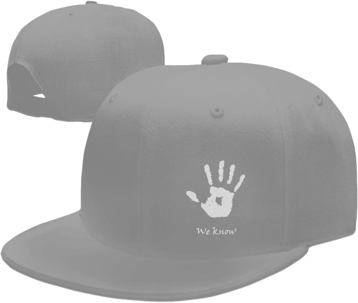 Dark Brotherhood We Know Flat Bill Baseball Cap Funny Snapback Hat Hip Hop Adjustable Dad Trucker Hats