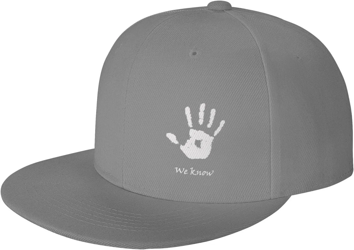 Dark Brotherhood We Know Flat Bill Baseball Cap Funny Snapback Hat Hip Hop Adjustable Dad Trucker Hats