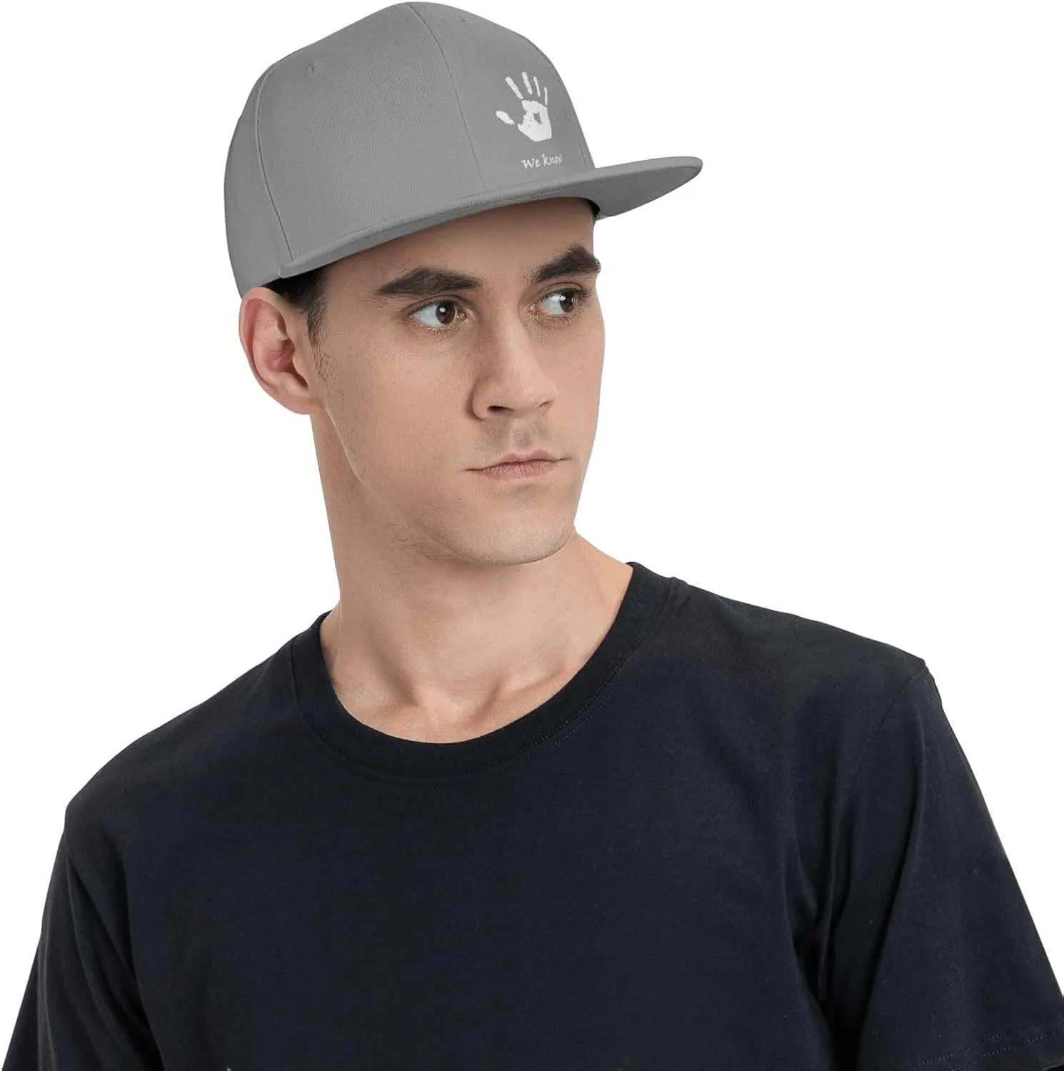 Dark Brotherhood We Know Flat Bill Baseball Cap Funny Snapback Hat Hip Hop Adjustable Dad Trucker Hats
