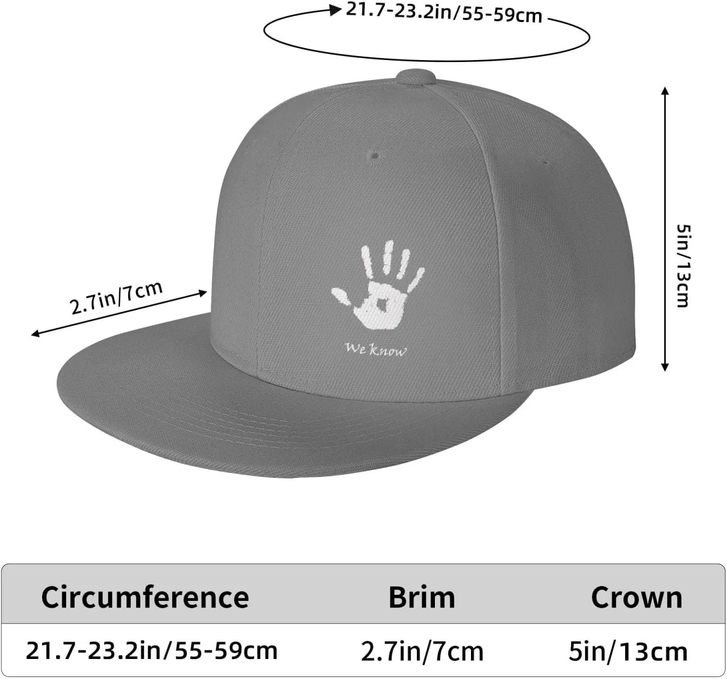 Dark Brotherhood We Know Flat Bill Baseball Cap Funny Snapback Hat Hip Hop Adjustable Dad Trucker Hats