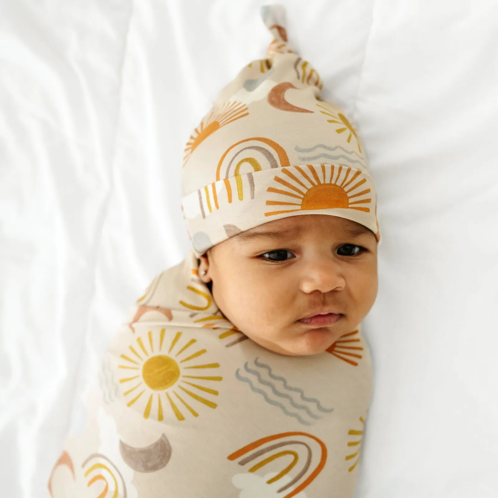 Desert Sunrise Swaddle & Hat Set