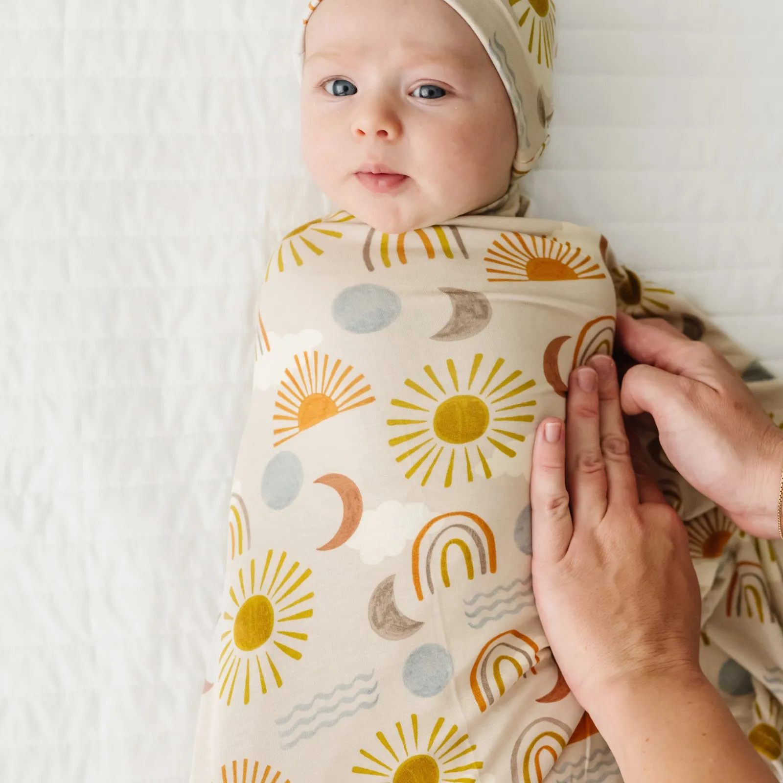Desert Sunrise Swaddle & Hat Set