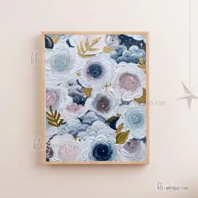 Dreamy Florals Art Print (Vertical)
