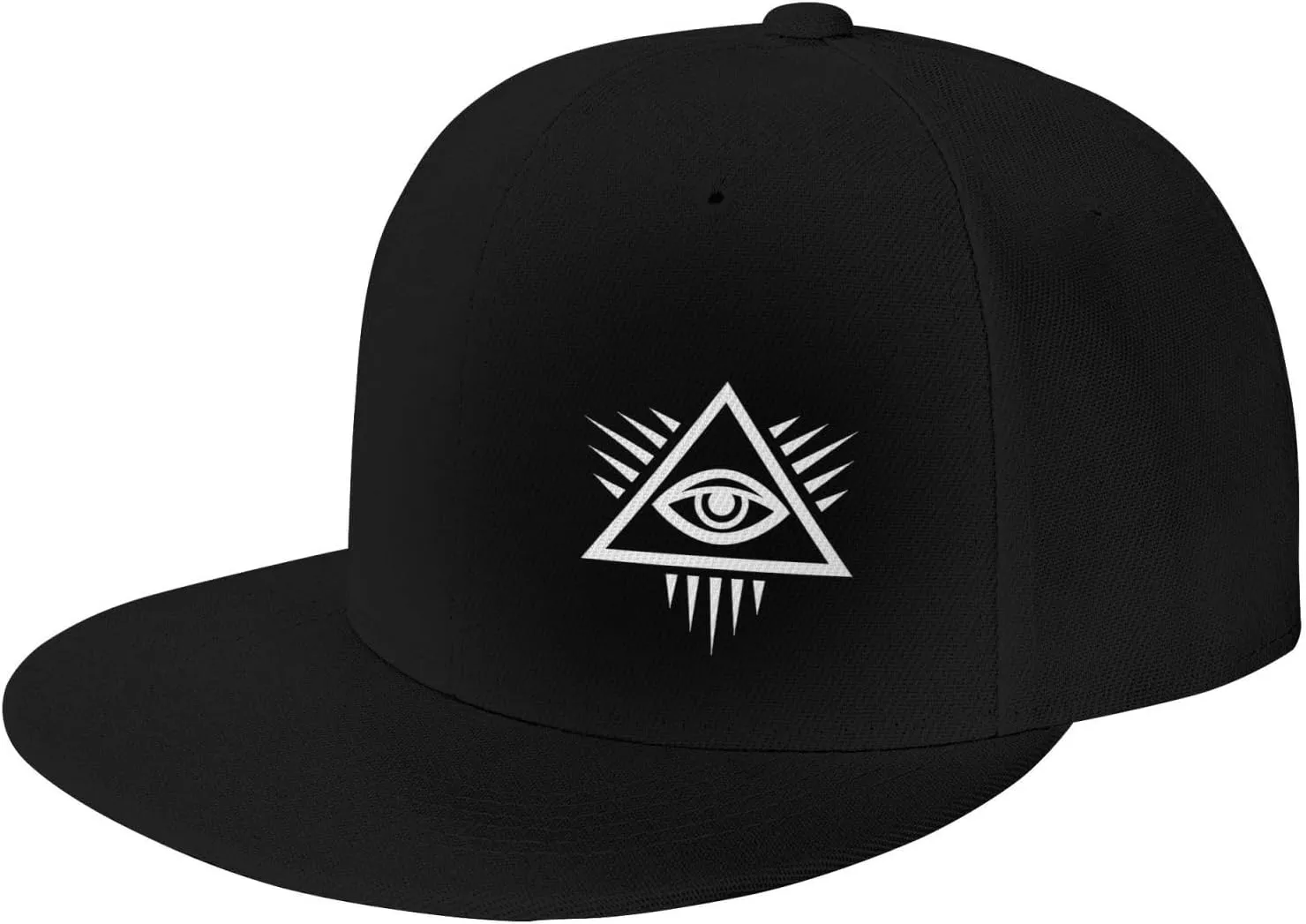 Eye of God All Seeing Flat Bill Baseball Cap Funny Snapback Hat Hip Hop Adjustable Dad Trucker Hats