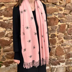 Honey Bee Scarf Pink