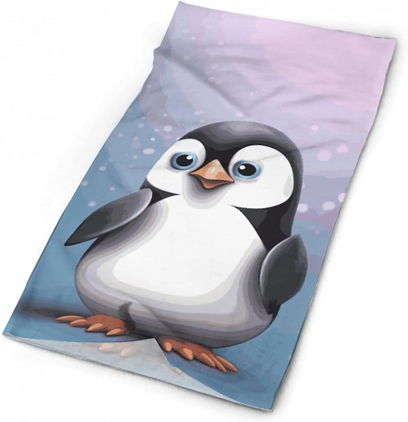 I Love Penguins Face Mask for Cold Weather Neck Gaiter Scarf Windproof Bandana for Men Women Elastic Balaclava Headbands for Motorcycle Cycling Riding Skiing Party