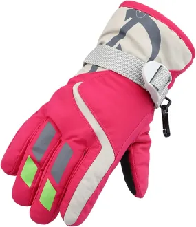 Infant and Baby Mittens Waterproof Insulated Snow Gloves Ourdoor Sports Ski Mittens for Baby Girls Boys