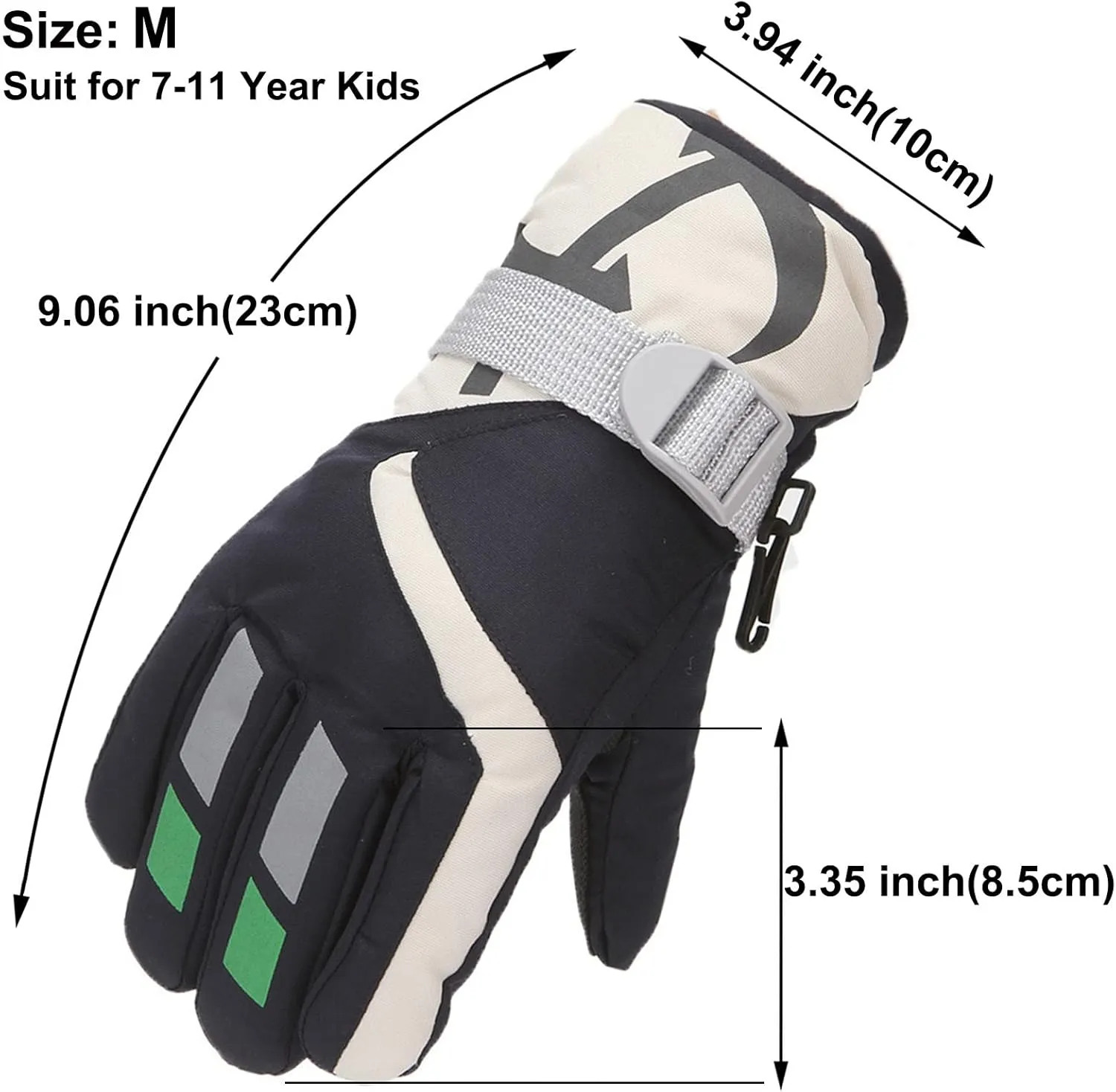 Infant and Baby Mittens Waterproof Insulated Snow Gloves Ourdoor Sports Ski Mittens for Baby Girls Boys
