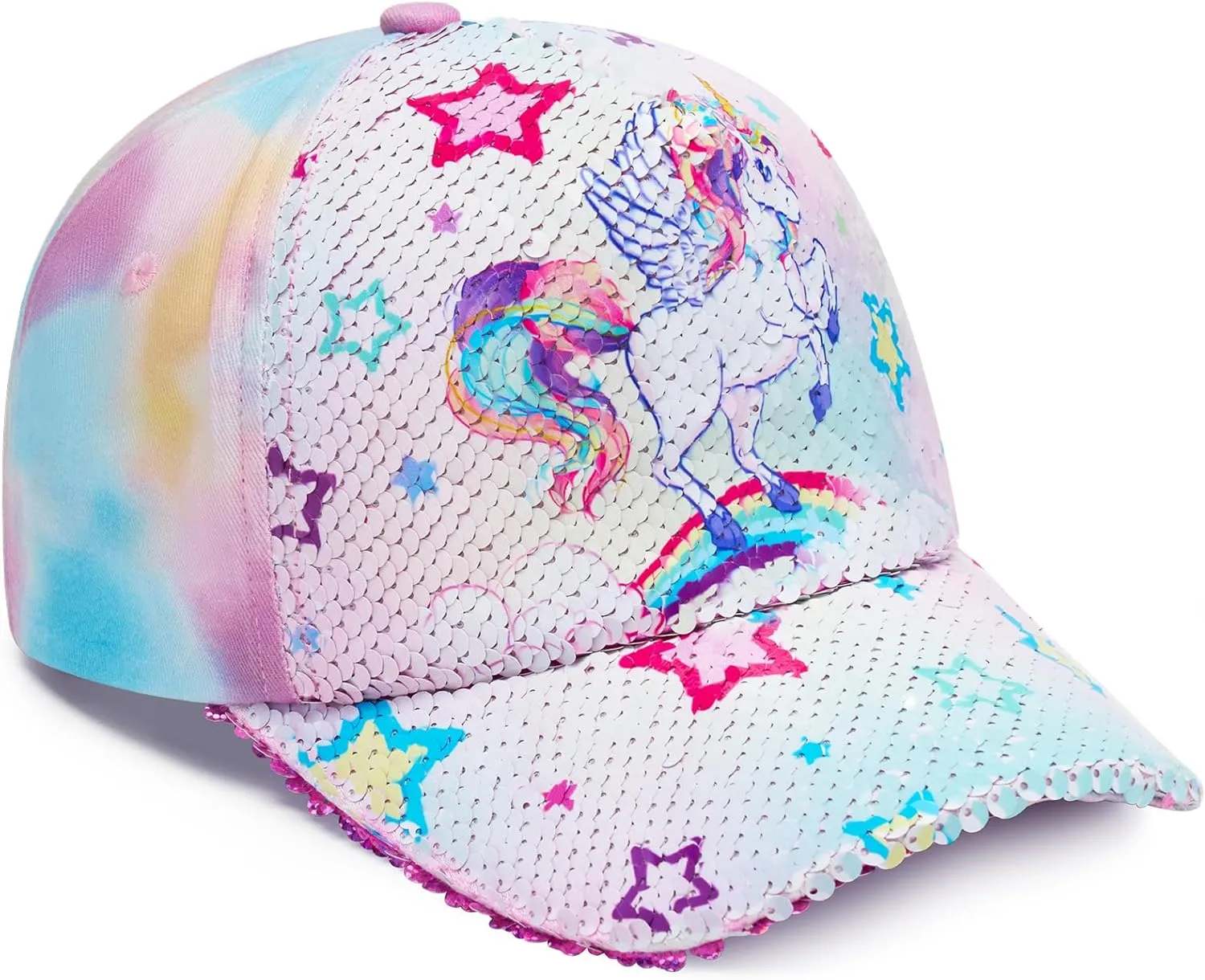 Kids Baseball Hat Unicorn Girls Baseball Cap Toddler Trucker Hat Girls Hats for Kids Ages 4-8
