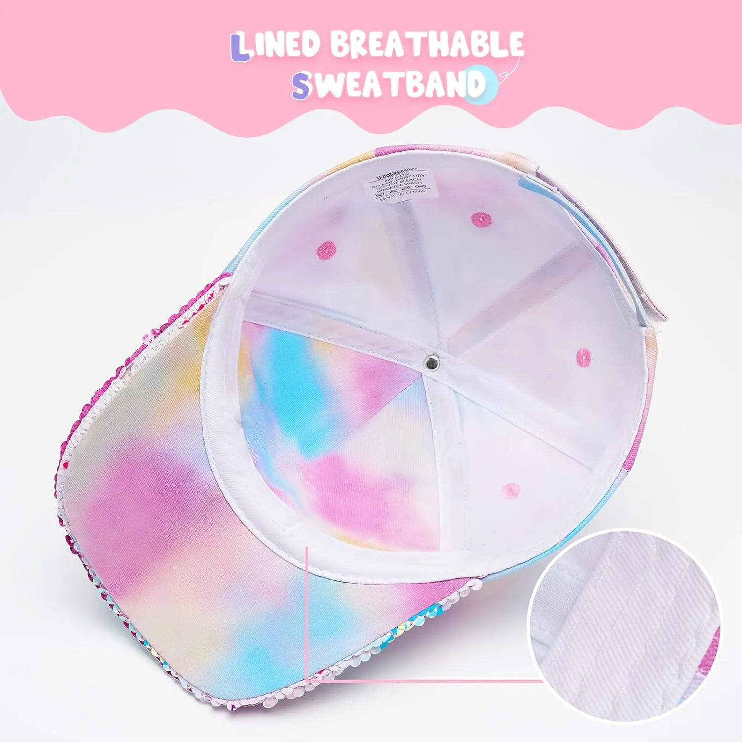 Kids Baseball Hat Unicorn Girls Baseball Cap Toddler Trucker Hat Girls Hats for Kids Ages 4-8