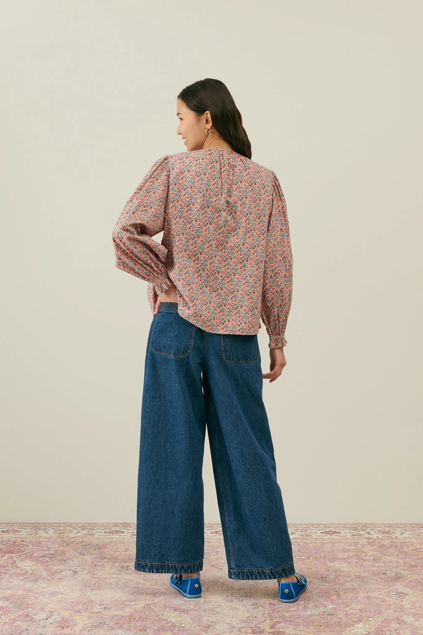 Louise Misha Vicky Shirt Blush Floral World