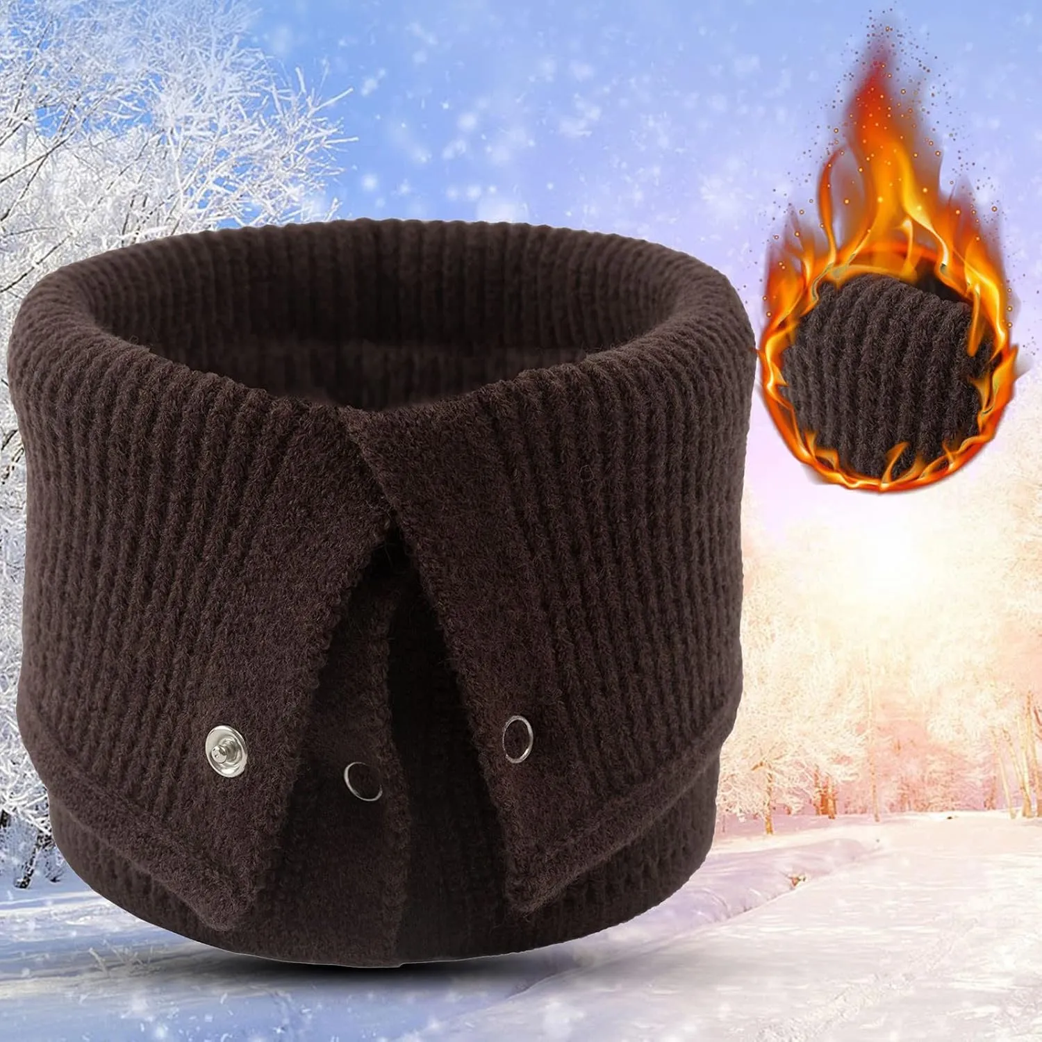 Neck Warmer Fleece Lined Neck Gaiters for Men Women for cold weather Winter Outdoor Sports Ski Mask Scarf