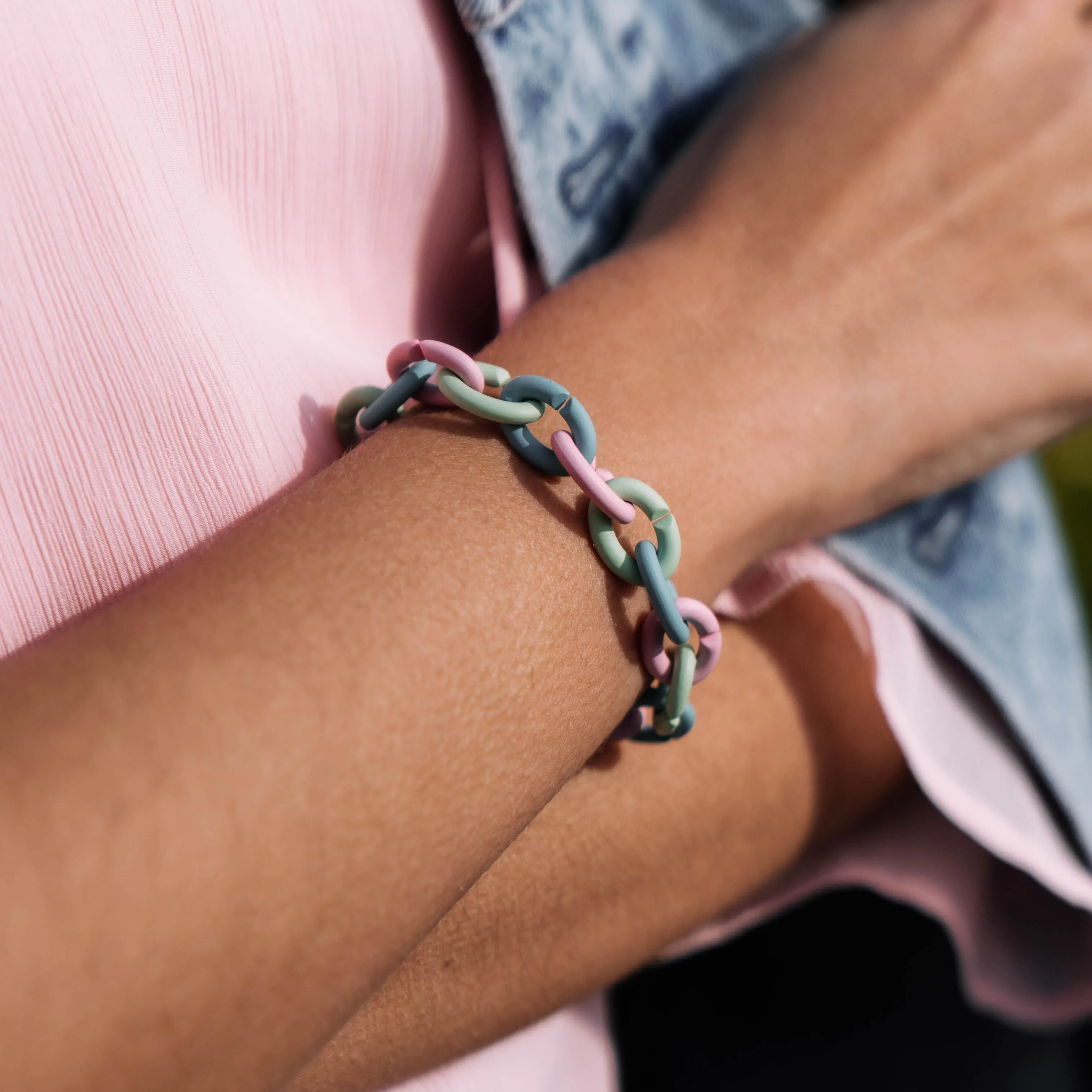 Pastel Dream Silver Bracelet