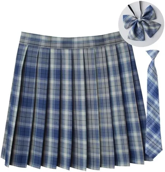 Plaid Pleated Skirts for Women Y2k Retro Versatile A Line Mini Skirt Fashion Plus Size Casual Date Night Outfit 2025