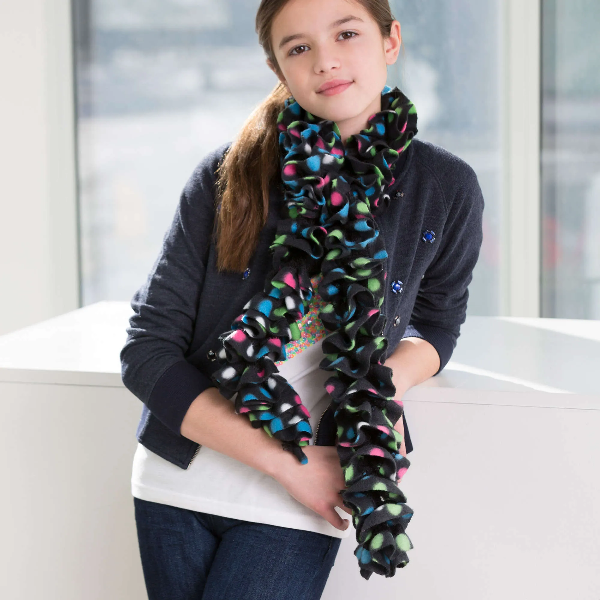 Red Heart Crochet Into The Wild Scarf