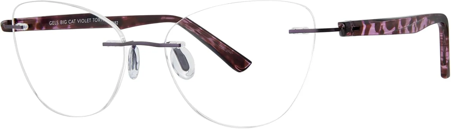 Scojo New York Gels Big Cat Eye Reading Glasses, Handmade Scratch Resistant Readers for Women and Men