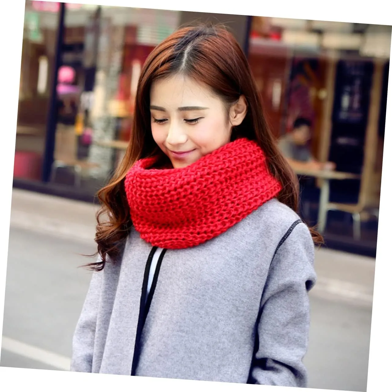 SOIMISS Womens Scarves Women's Winter Scarf Women's Winter Scarves Winter Neck Warmer Scarves for Women Thick