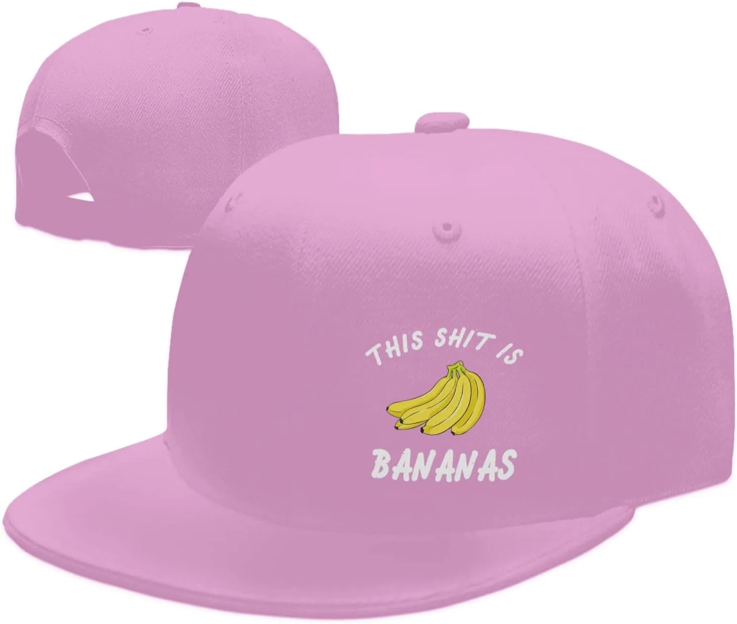 This Shit is Bananas Flat Bill Baseball Cap Funny Snapback Hat Hip Hop Adjustable Dad Trucker Hats