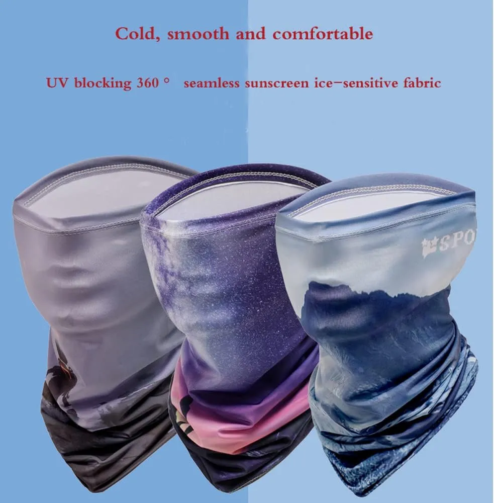 UV Face Shield Multipurpose Neck Gaiter, Balaclava, Elastic Face Mask for Men and Women