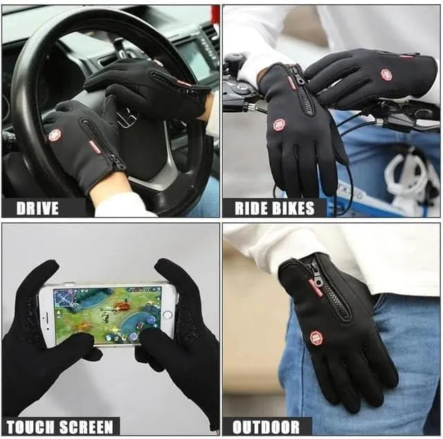 Winter Gloves,Winter Warm Gloves,Comfortable Warm Gloves,Winter Touchscreen Waterproof Gloves,Anti Slip Touchscreen Gloves,Windproof Cycling Gloves