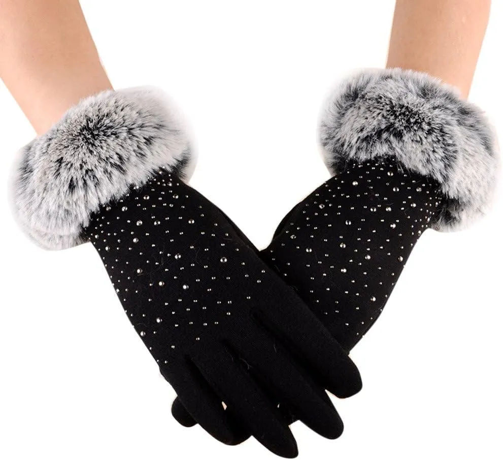 Women's Winter Touchscreen Gloves Cold Weather Gloves Warm Lined Knit Gloves for Men Women s Valentine's Day
