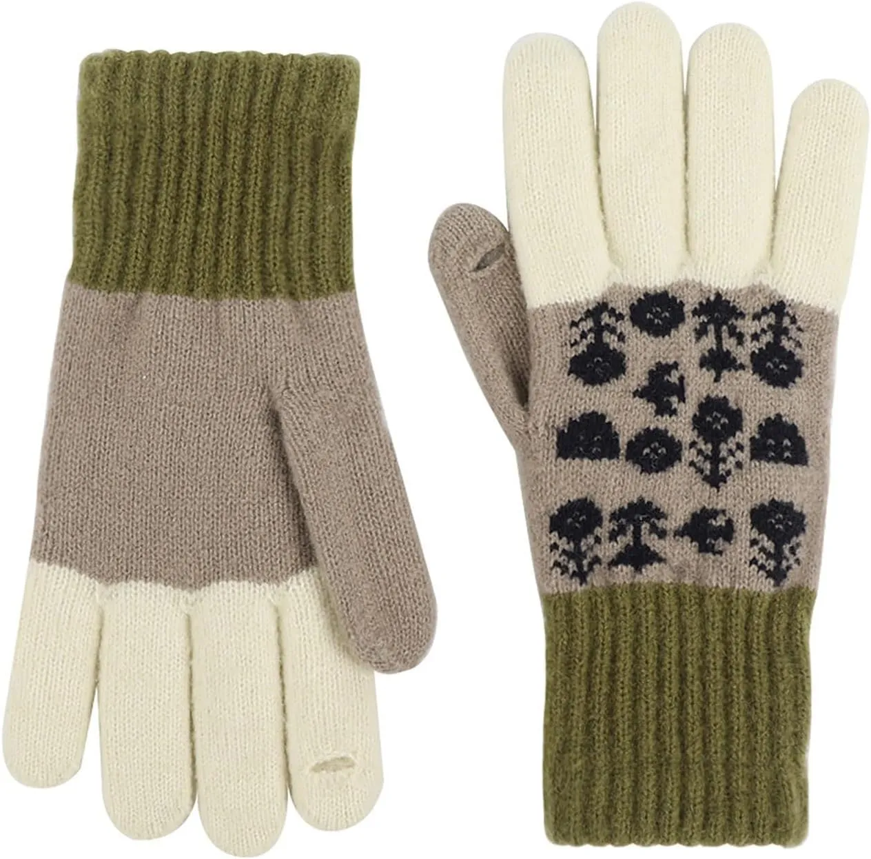 YOLAI Unisex Adult Winter Touchscreen Gloves Winter Knit Gloves Stretchy Warm Gloves for Women Men