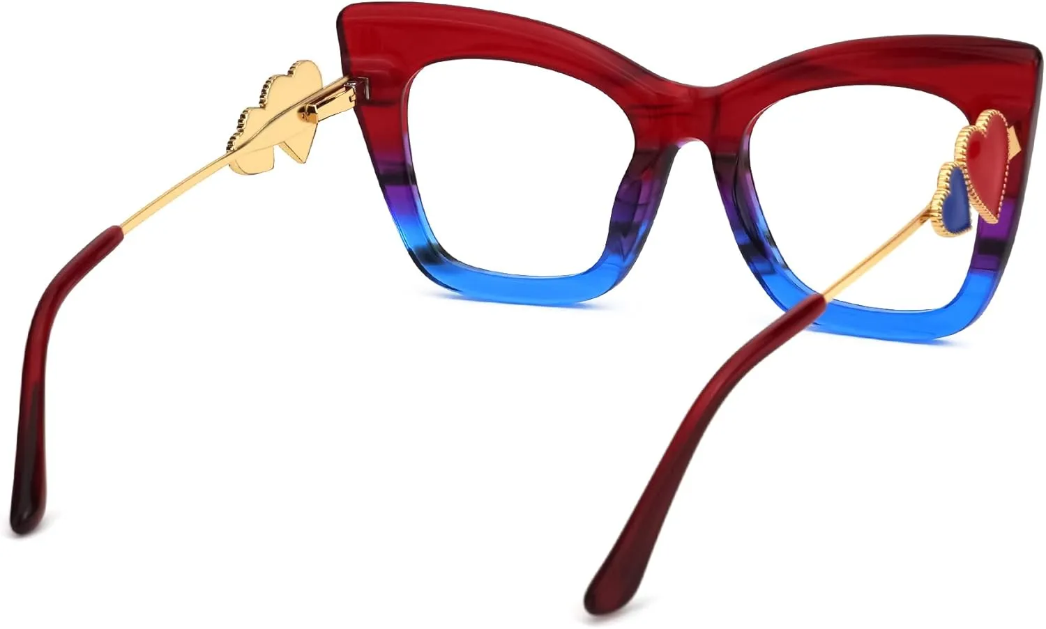 Zeelool Stylish Cat Eye Glasses Frame for Women with Non-prescription Clear Lens Cagle ZJGX143665