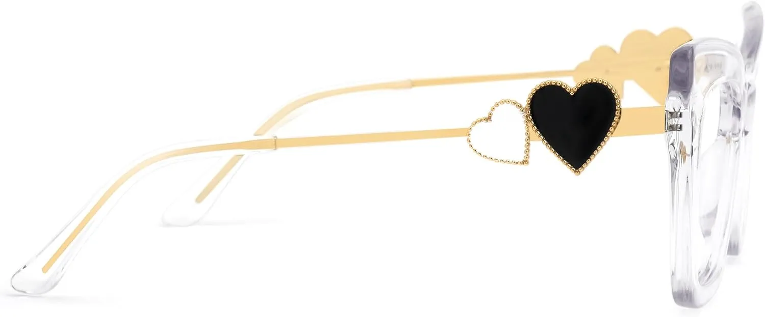 Zeelool Stylish Cat Eye Glasses Frame for Women with Non-prescription Clear Lens Cagle ZJGX143665