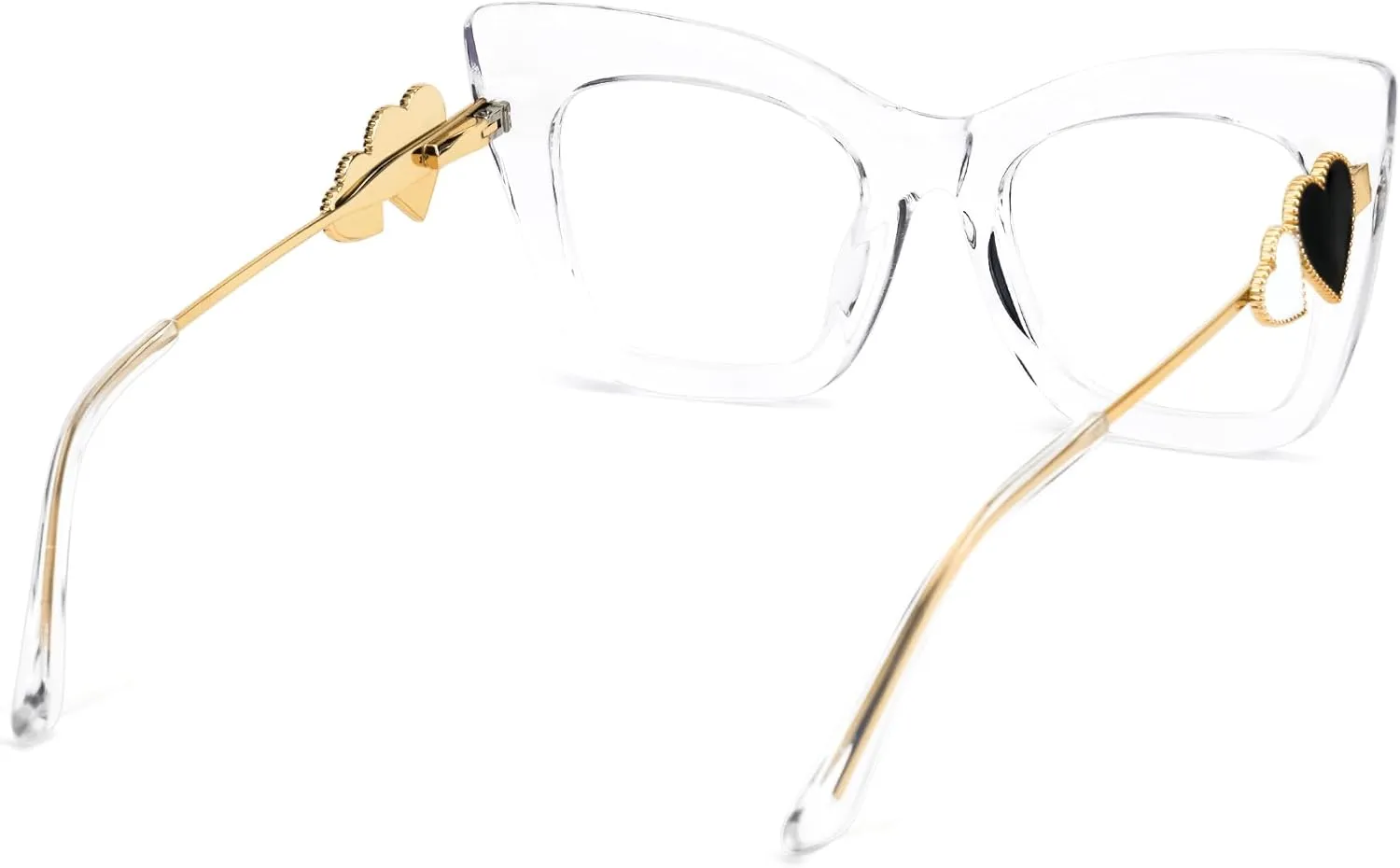Zeelool Stylish Cat Eye Glasses Frame for Women with Non-prescription Clear Lens Cagle ZJGX143665