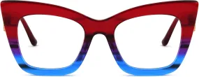 Zeelool Stylish Cat Eye Glasses Frame for Women with Non-prescription Clear Lens Cagle ZJGX143665