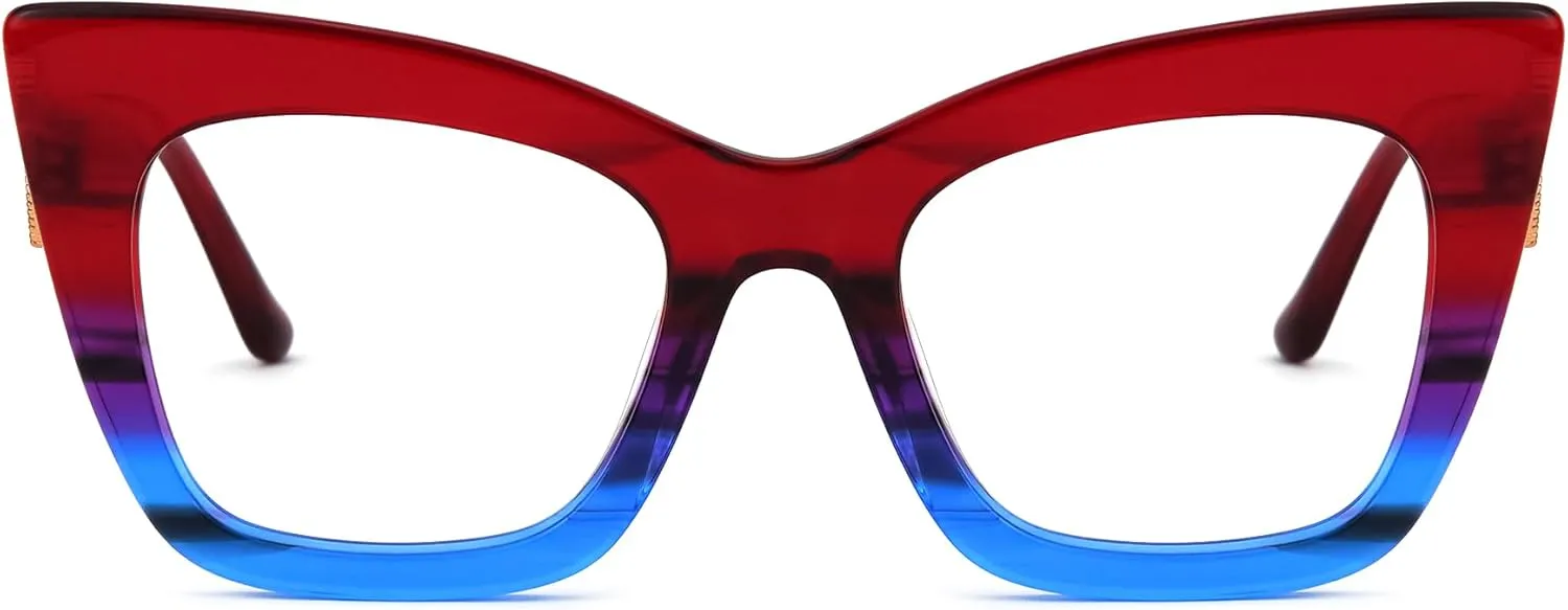 Zeelool Stylish Cat Eye Glasses Frame for Women with Non-prescription Clear Lens Cagle ZJGX143665
